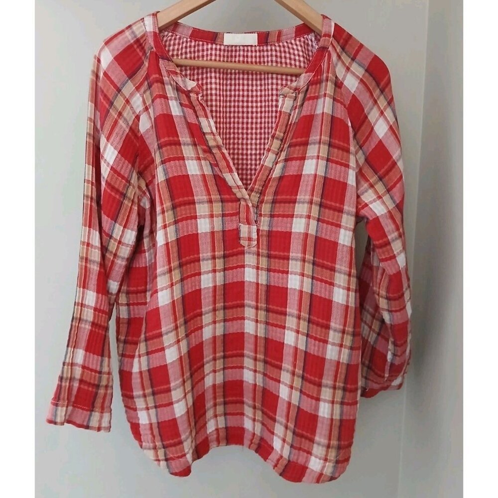 CP Shades Long Sleeve Cotton Gauze Popover Tunic